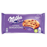 MILKA SENSATIONS COOKIES MIT MILCHSCHOKOLADENSTÜCKEN AUS ALPENMILCH 156 G 12 STÜCK